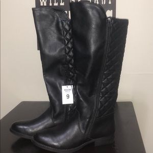 Lower East Side Mossimo Reed Black Flat Tall Boot
